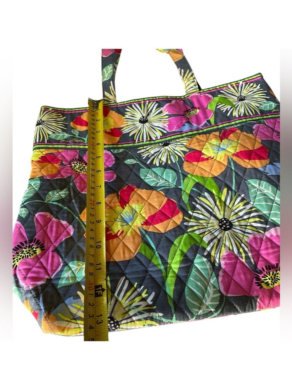 Vera Bradley Floral Tote Bag - Picture 13 of 14